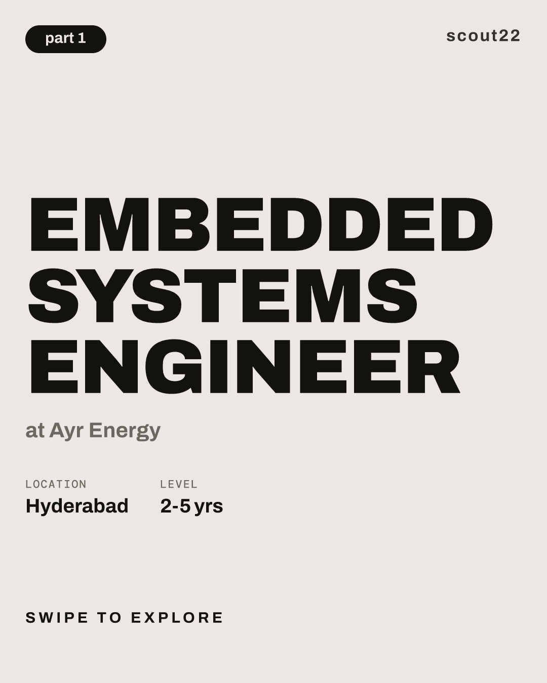 Embedded Systems Engineer at Ayr Energy