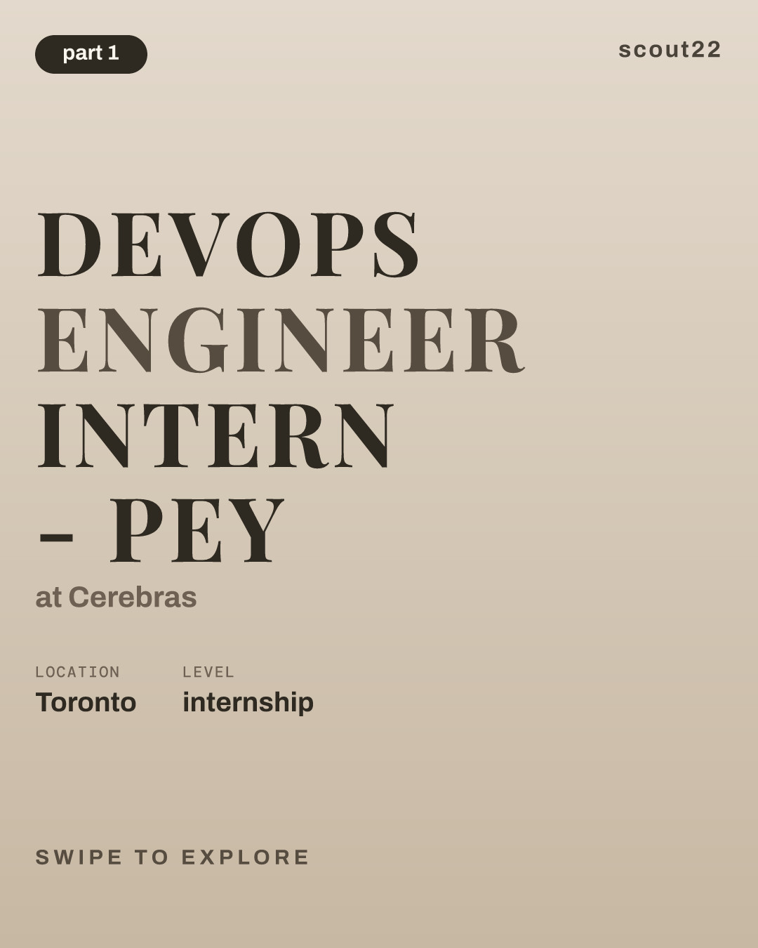 DevOps Engineer Intern - PEY at Cerebras