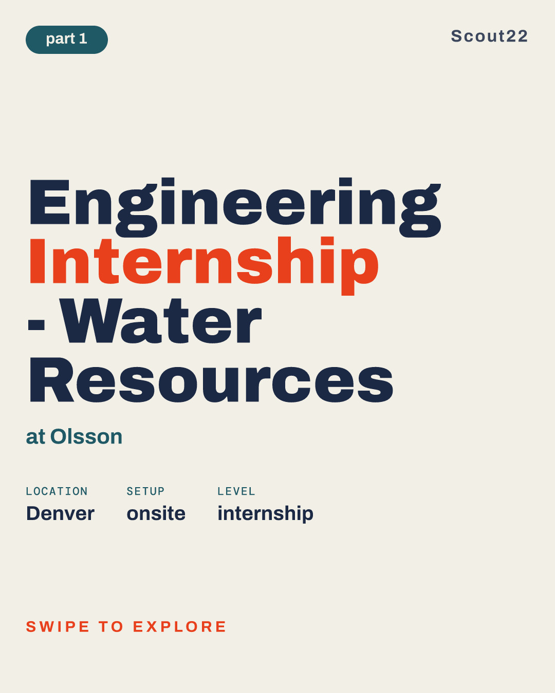 Engineering Internship - Water Resources at Olsson