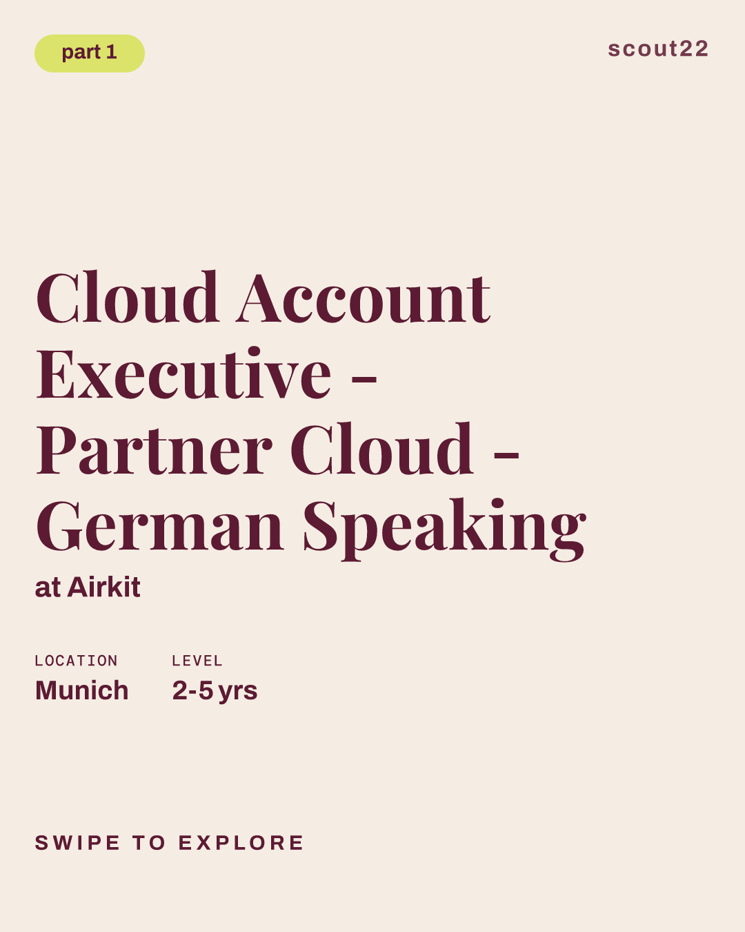 Cloud Account Executive - Partner Cloud - German Speaking at Airkit