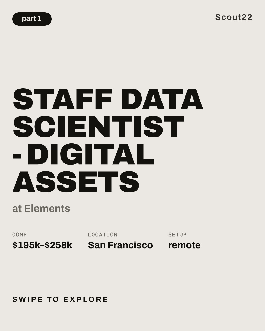 Staff Data Scientist - Digital Assets at Elements