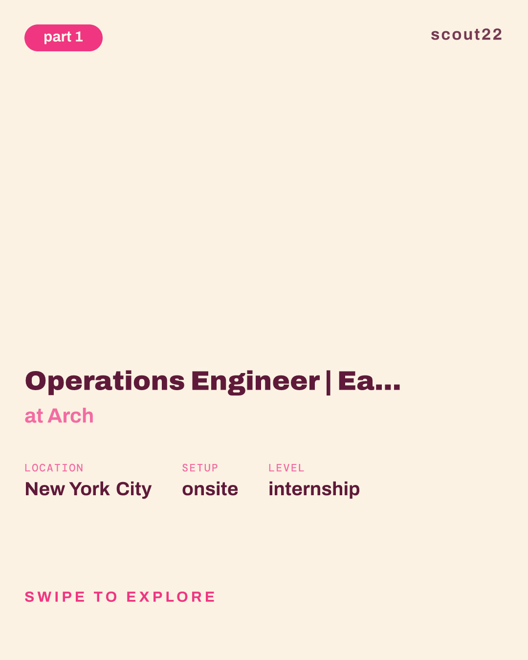 Operations Engineer | Early Careers, 2027 Start at Arch