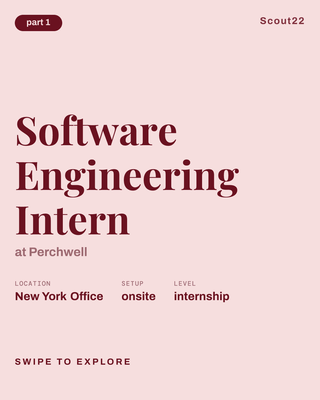 Software Engineering Intern at Perchwell