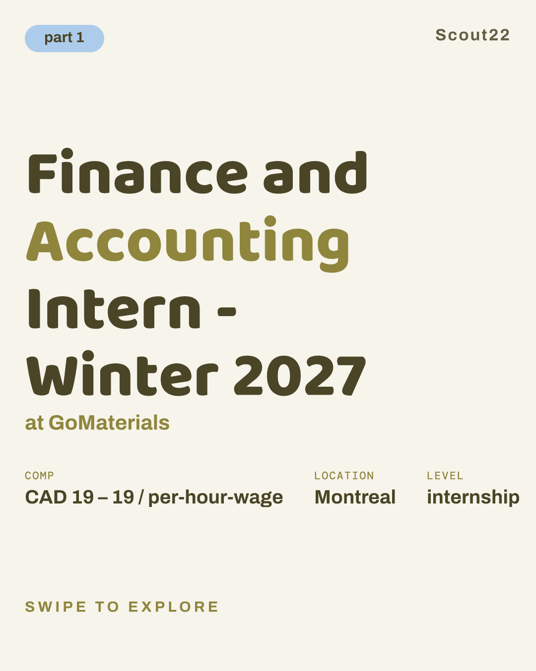 Finance and Accounting Intern - Winter 2027 at GoMaterials