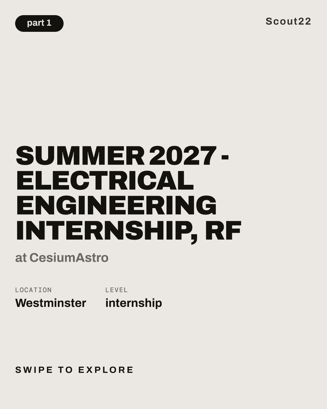 Summer 2027 - Electrical Engineering Internship, RF at CesiumAstro