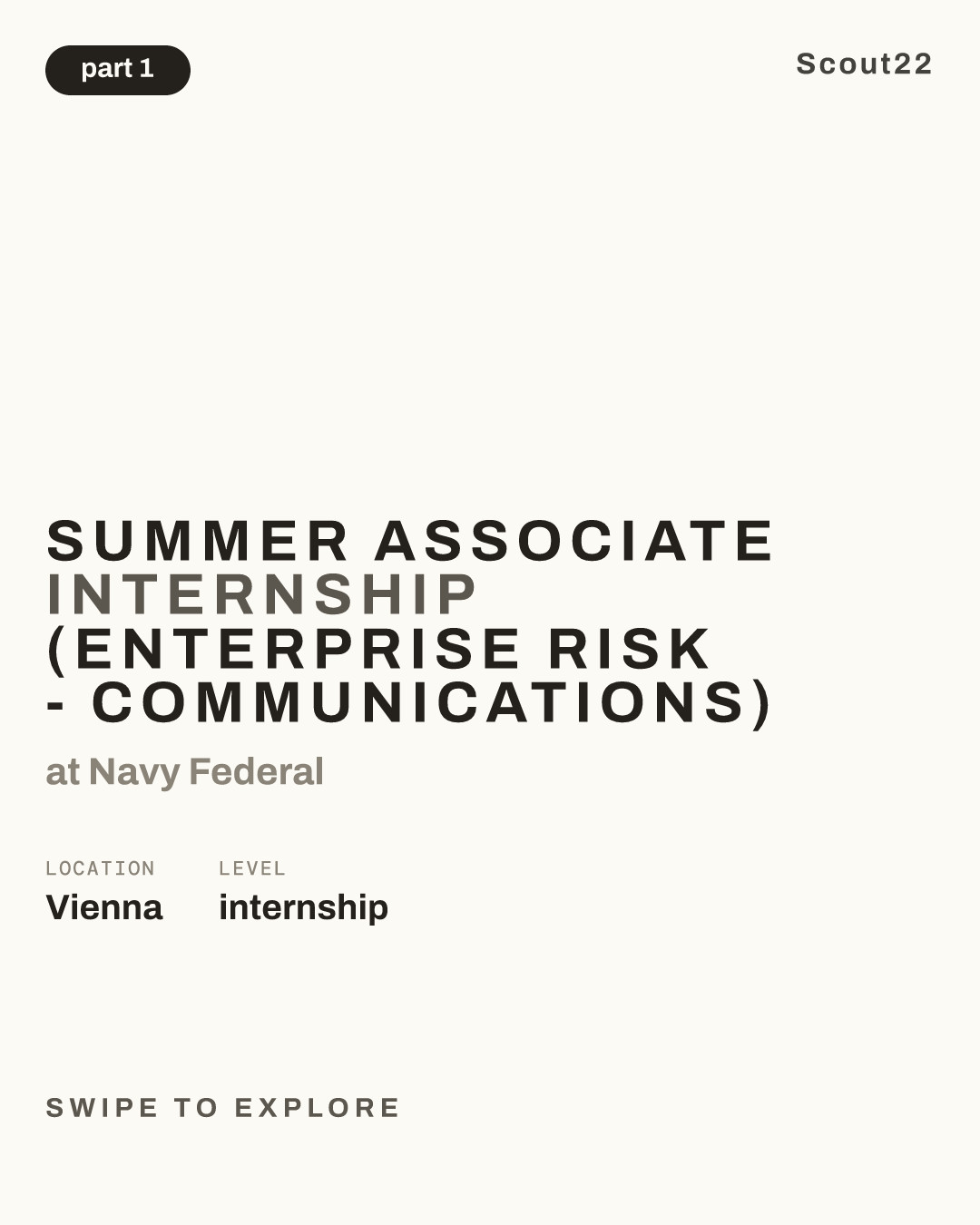 Summer Associate Internship (Enterprise Risk - Communications) at Navy Federal