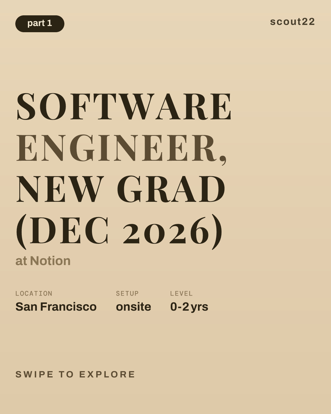 Software Engineer, New Grad (Dec 2026) at Notion