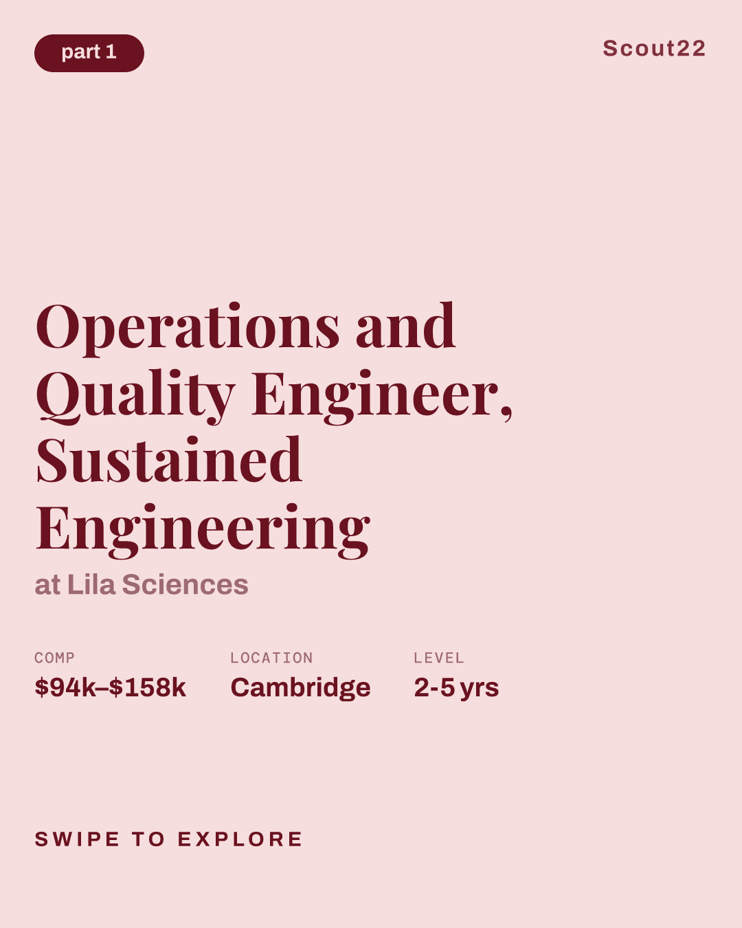 Operations and Quality Engineer, Sustained Engineering at Lila Sciences