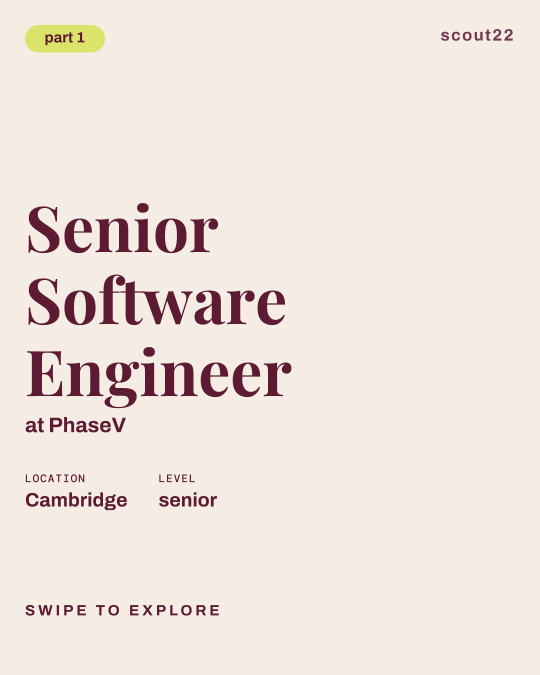 Senior Software Engineer at PhaseV