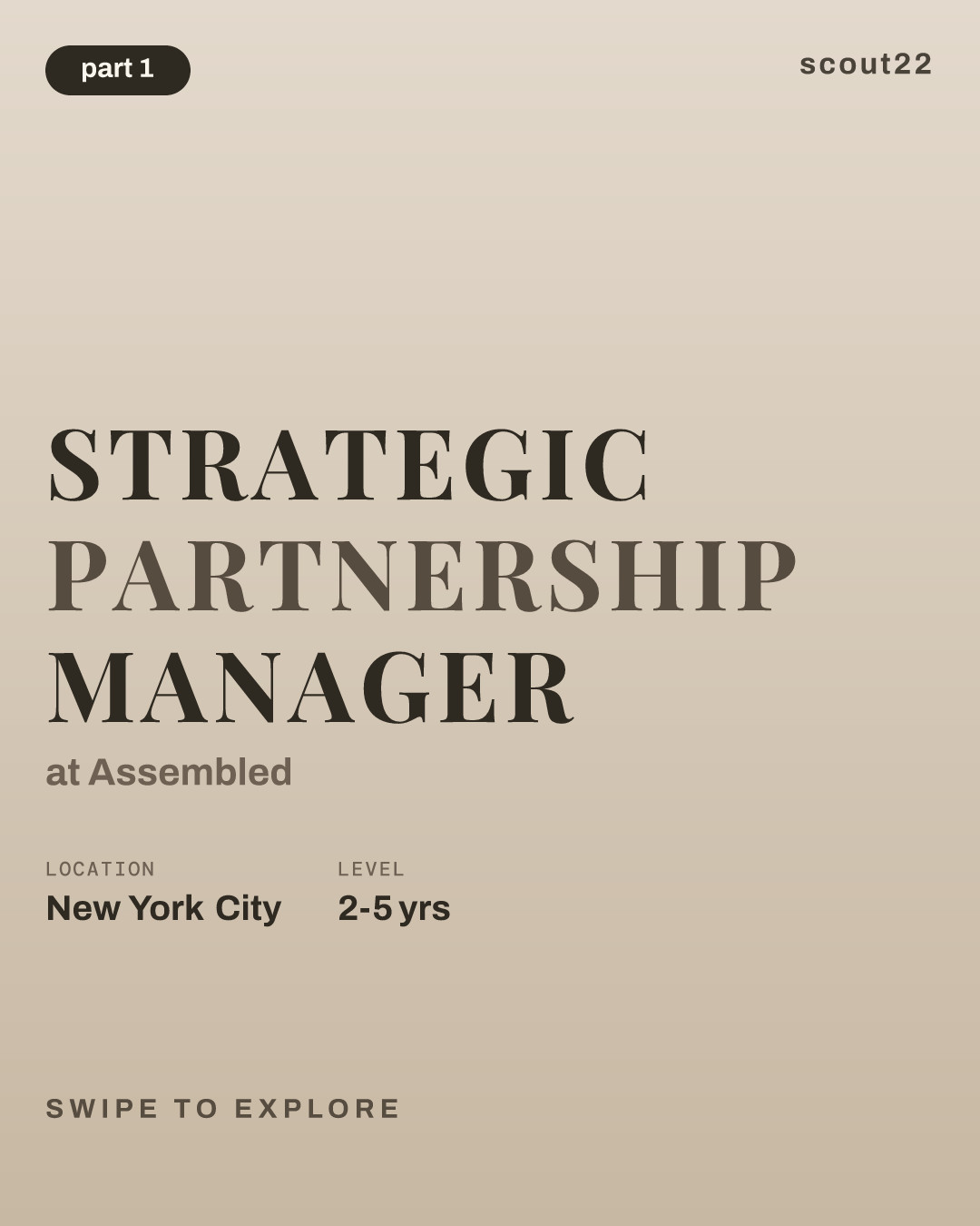 Strategic Partnership Manager at Assembled