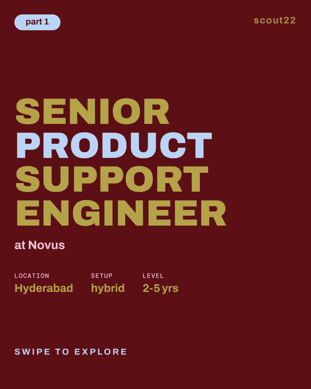 Senior Product Support Engineer at Novus