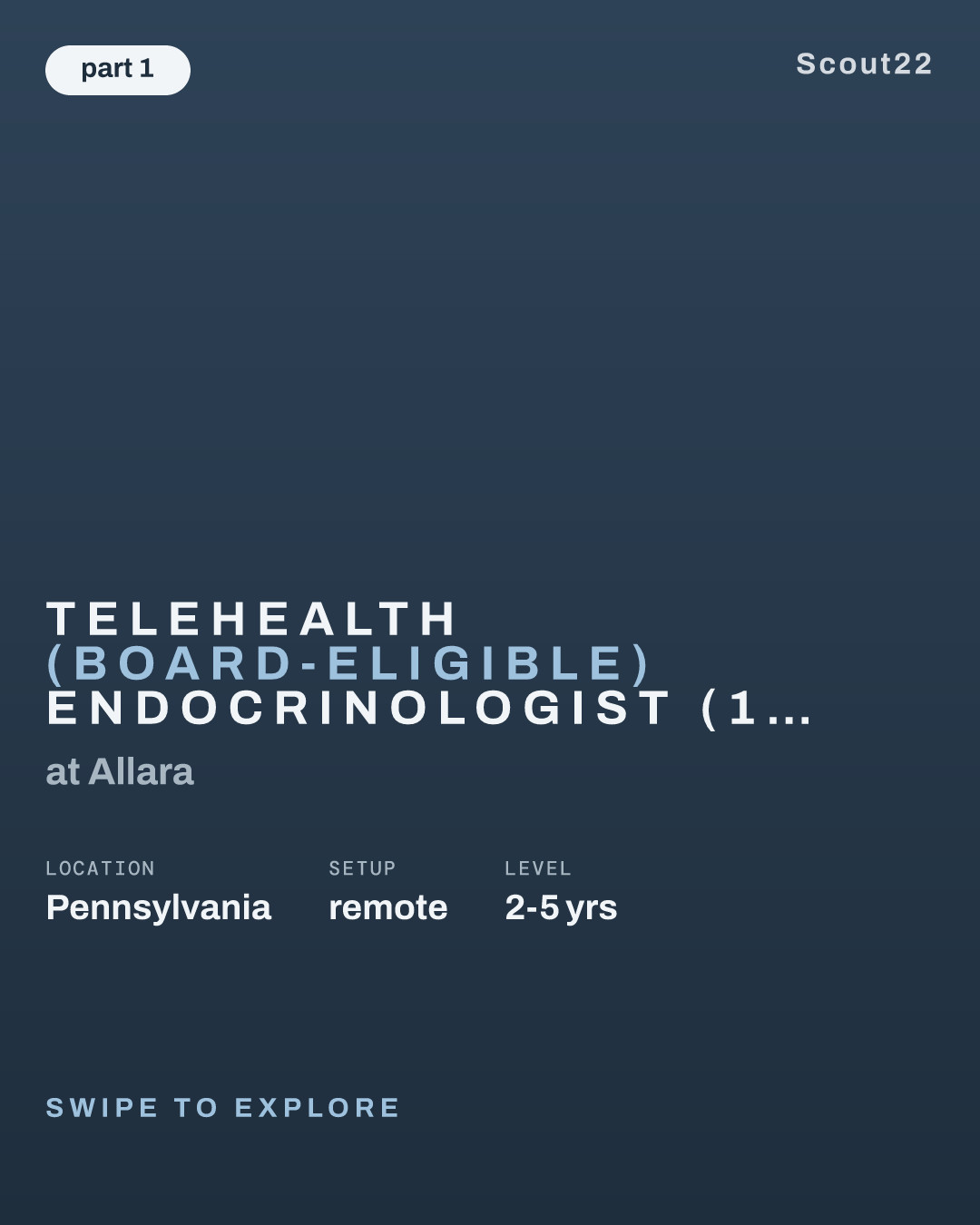 Telehealth (board-eligible) Endocrinologist (1099) | Flexible Schedule at Allara