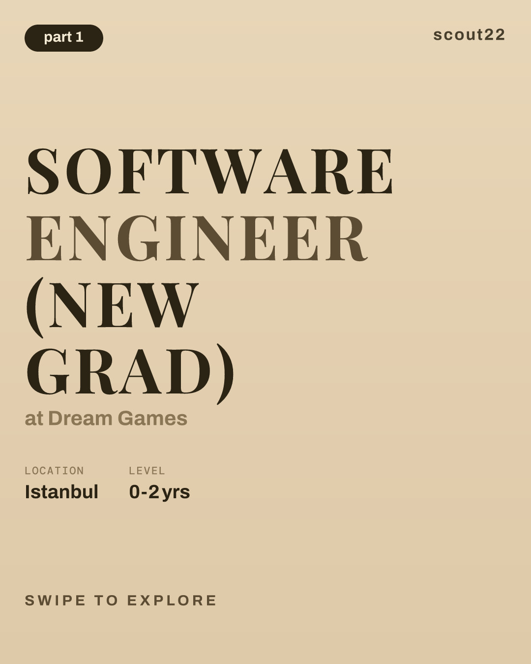 Software Engineer (New Grad) at Dream Games