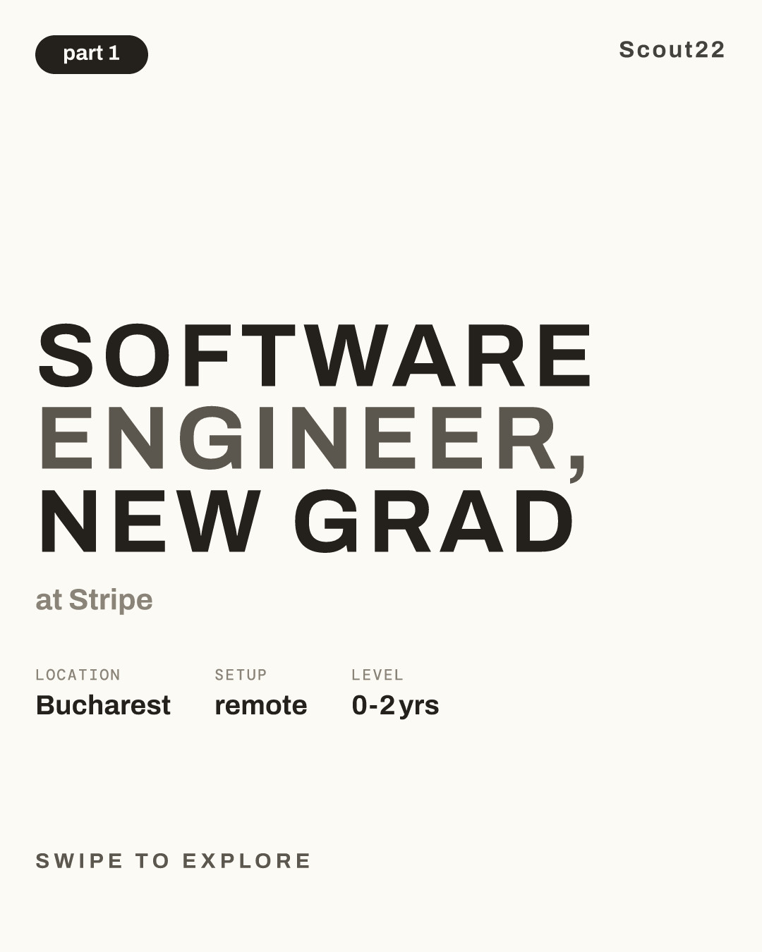 Software Engineer, New Grad at Stripe