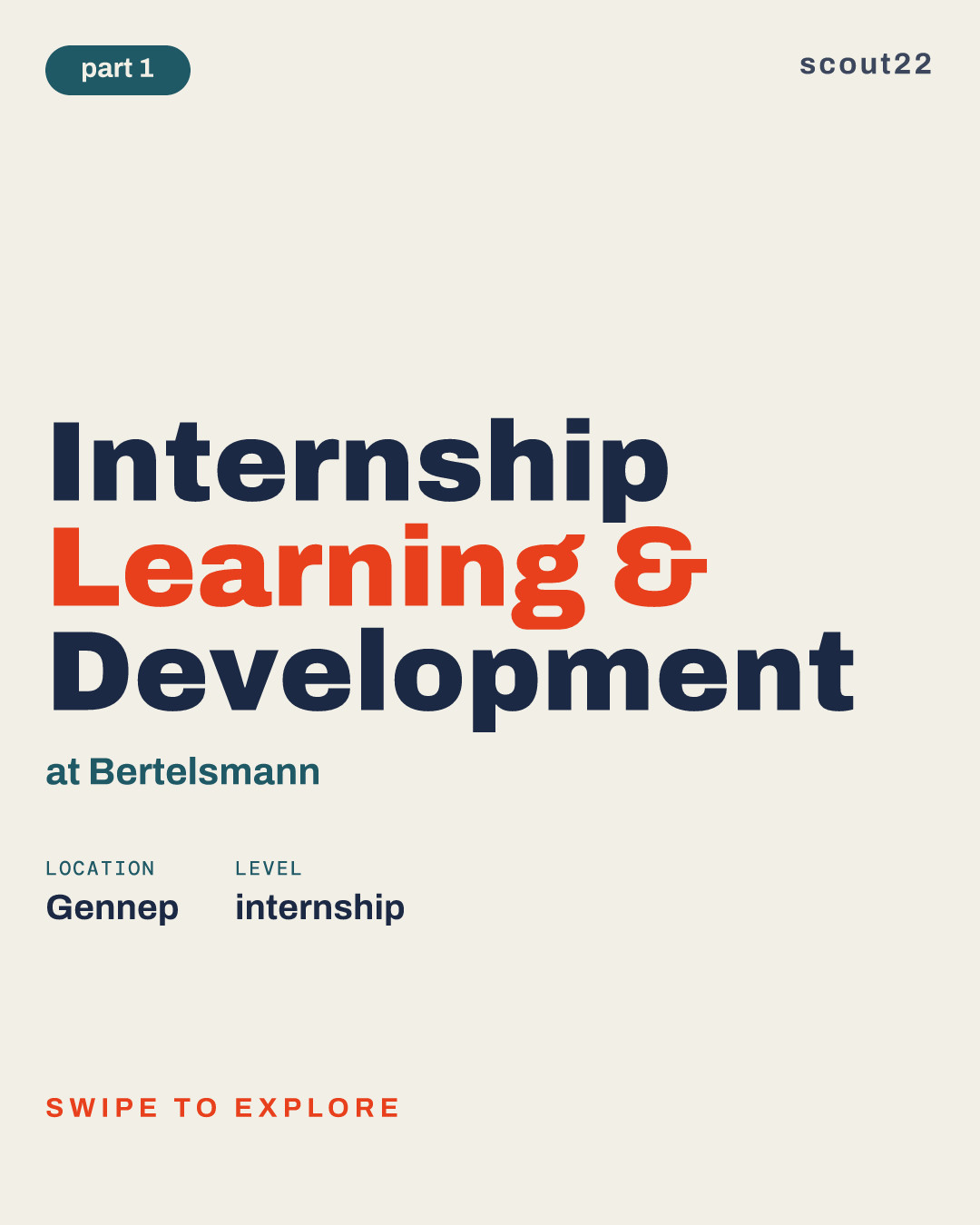Internship Learning & Development at Bertelsmann