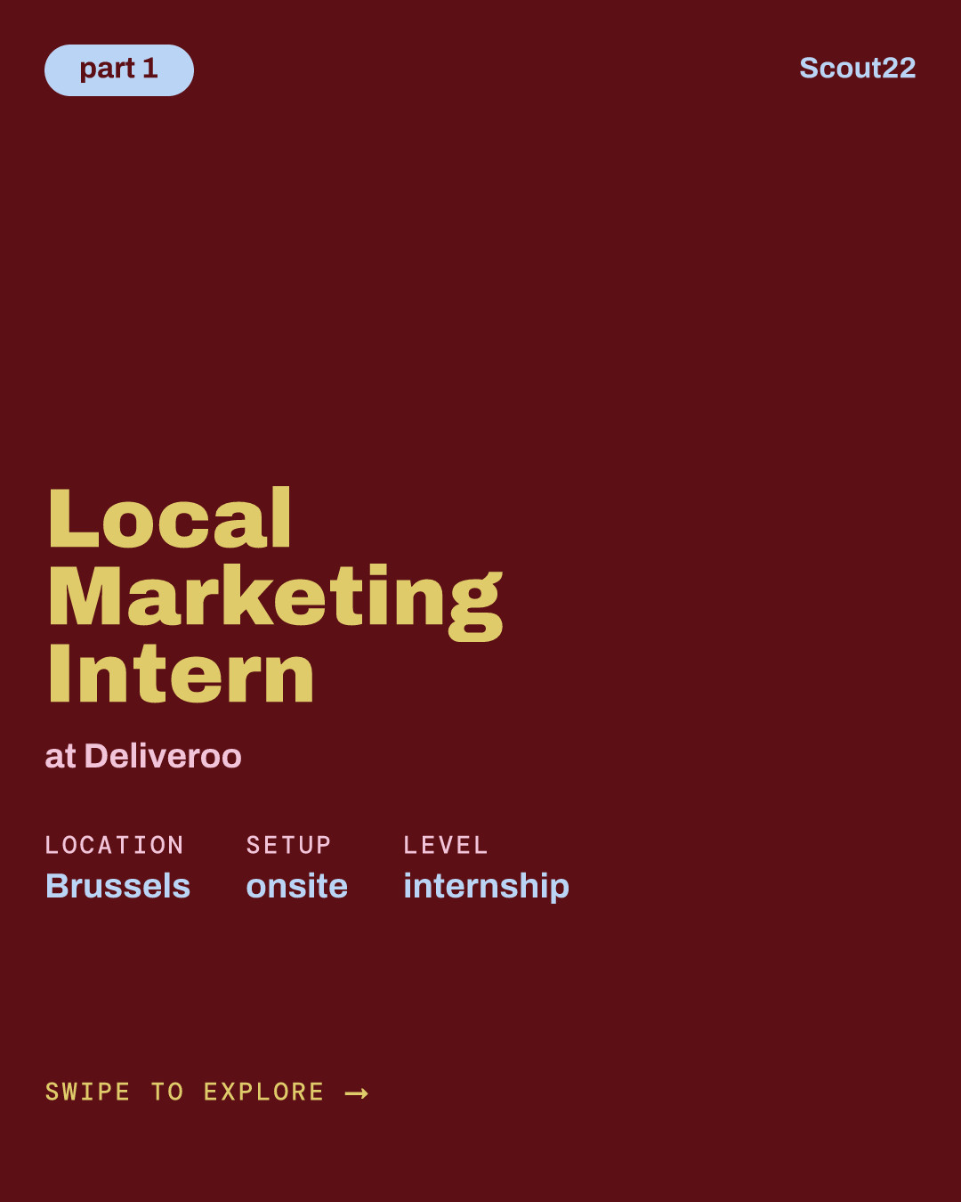 Local Marketing Intern at Deliveroo