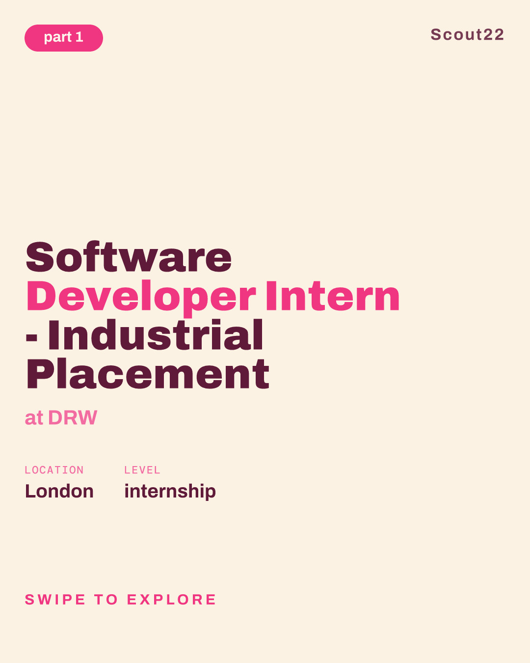 Software Developer Intern - Industrial Placement at DRW