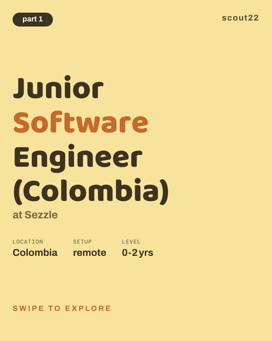 Junior Software Engineer (Colombia) at Sezzle