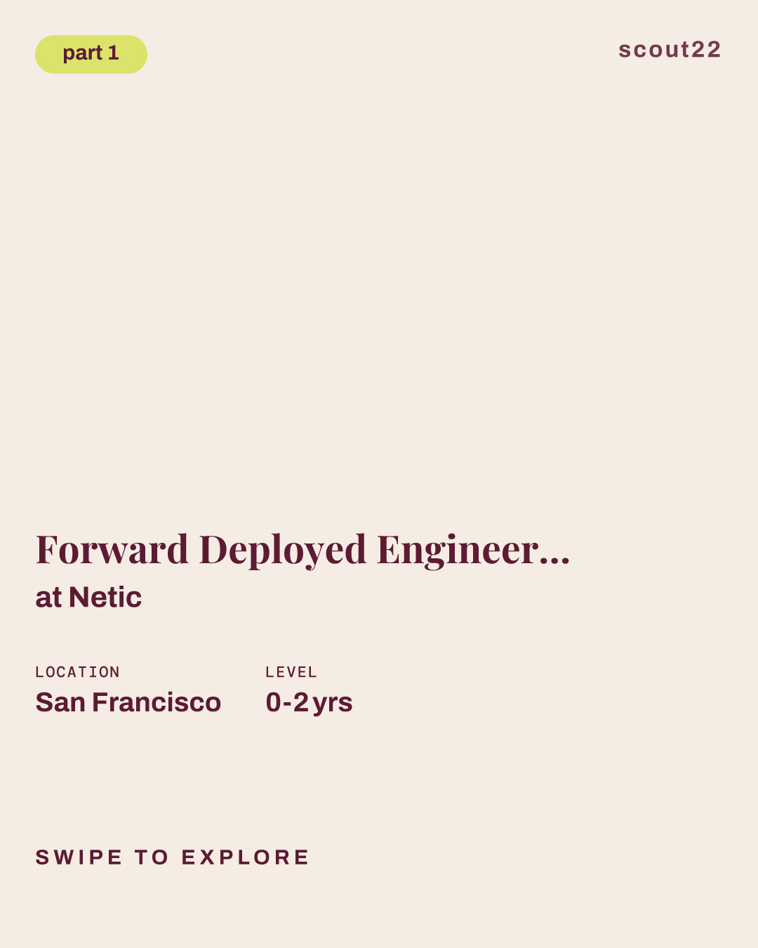 Forward Deployed Engineer (FDE) - New Grad - 2026-2027 at Netic