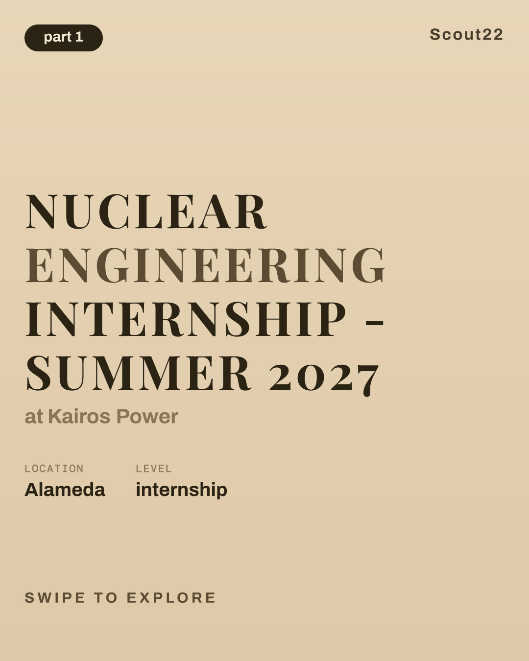 Nuclear Engineering Internship - Summer 2027 at Kairos Power