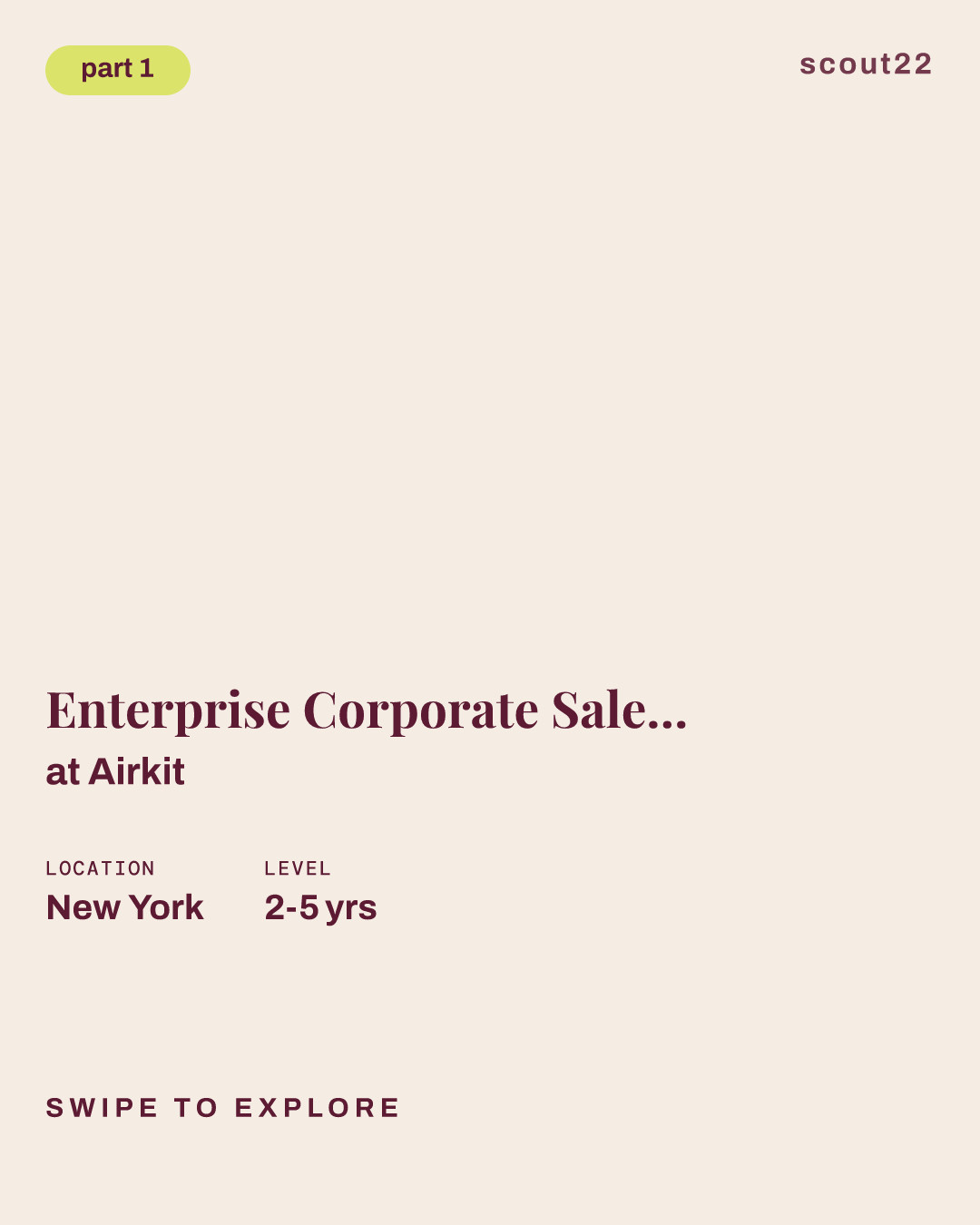 Enterprise Corporate Sales Account Executive at Airkit