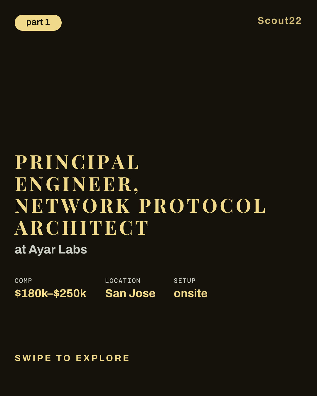Principal Engineer, Network Protocol Architect at Ayar Labs