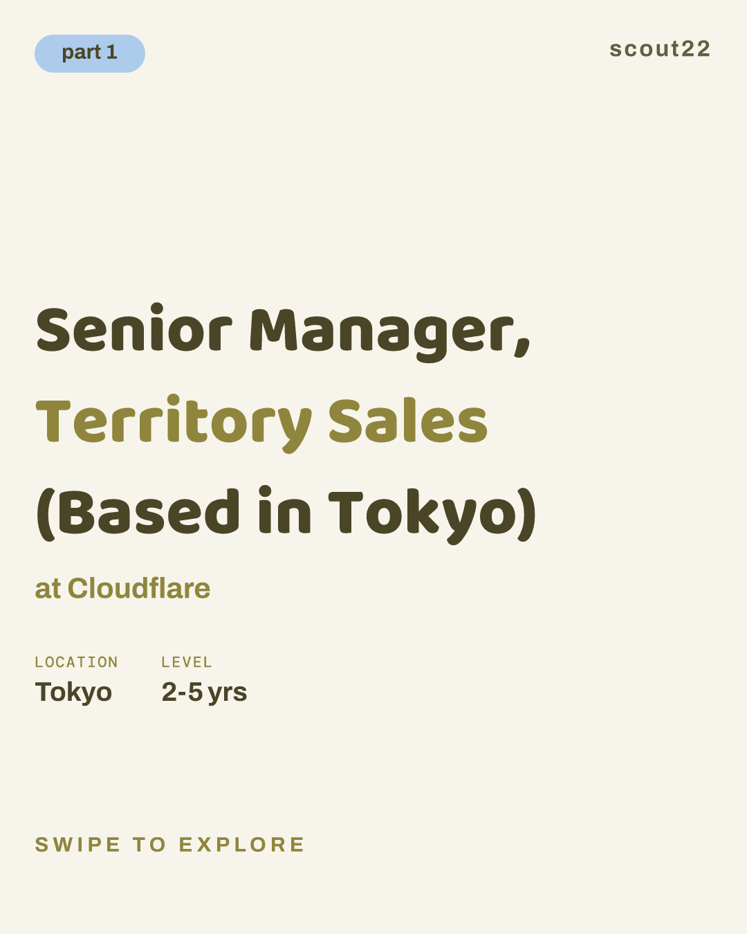 Senior Manager, Territory Sales (Based in Tokyo) at Cloudflare