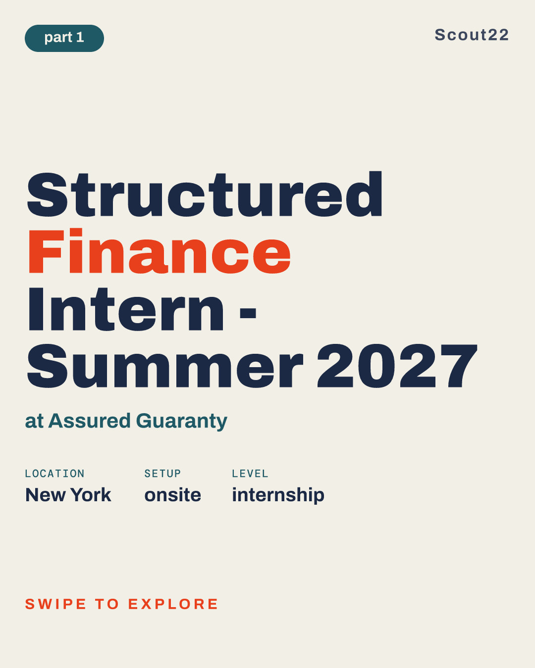 Structured Finance Intern - Summer 2027 at Assured Guaranty