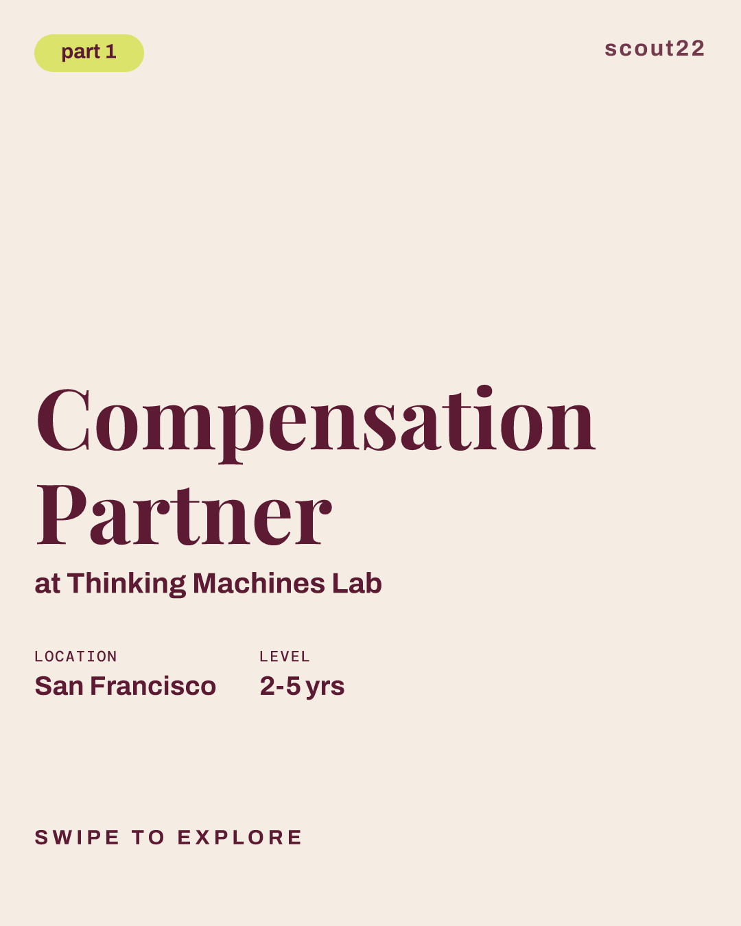 Compensation Partner at Thinking Machines Lab
