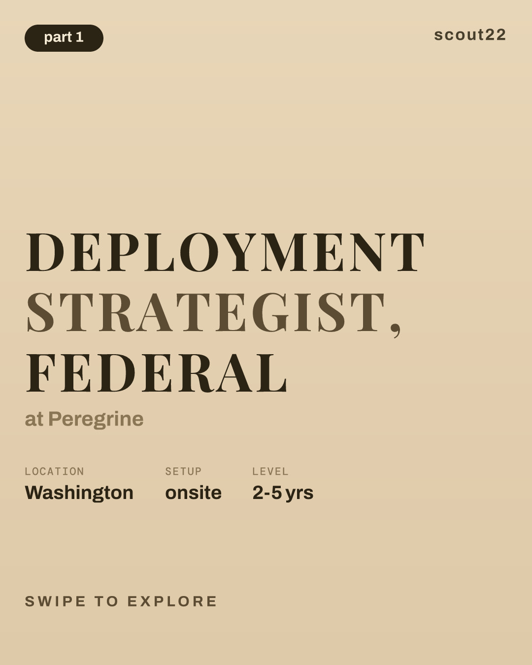 Deployment Strategist, Federal at Peregrine