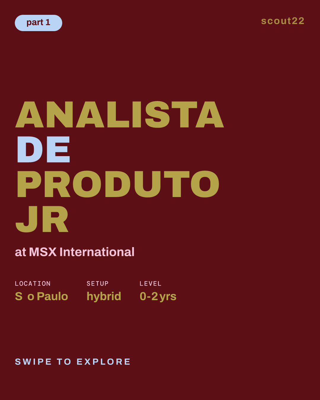 Analista de Produto Jr at MSX International