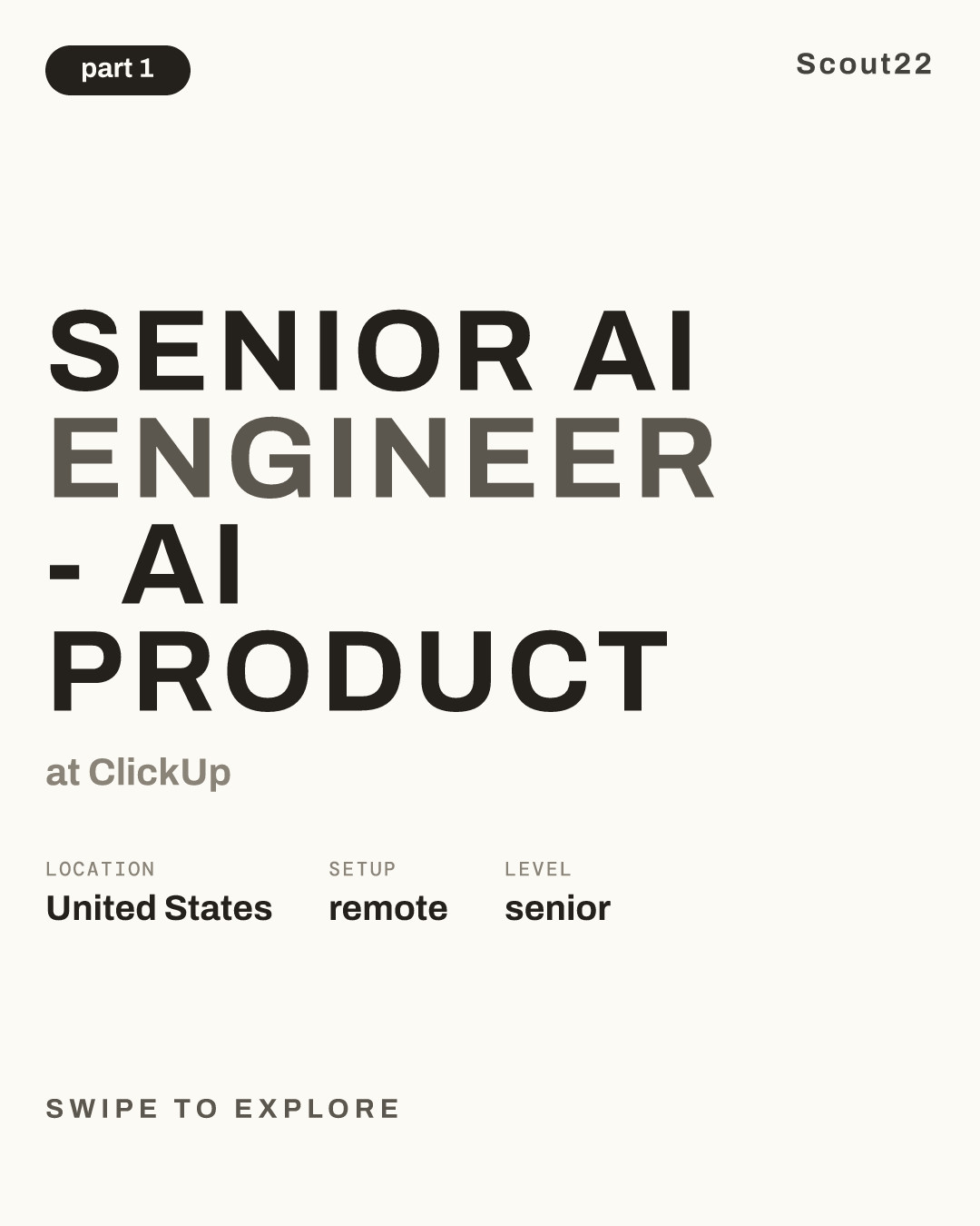 Senior AI Engineer - AI Product at ClickUp
