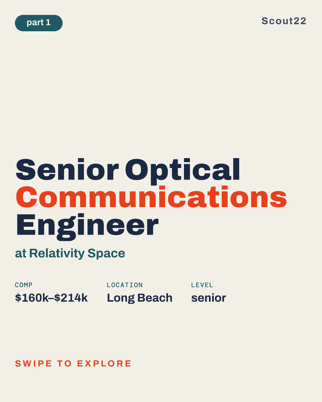Senior Optical Communications Engineer at Relativity Space