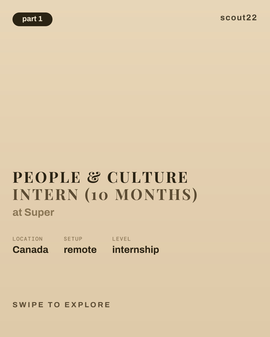People & Culture Intern (10 months) at Super