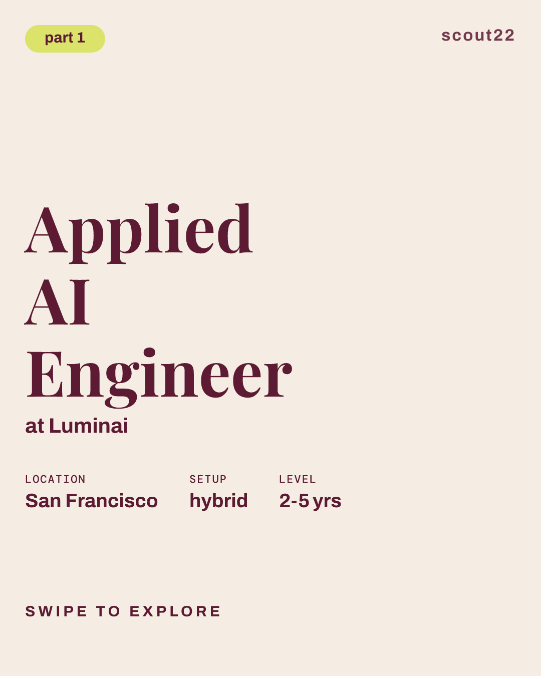 Applied AI Engineer at Luminai