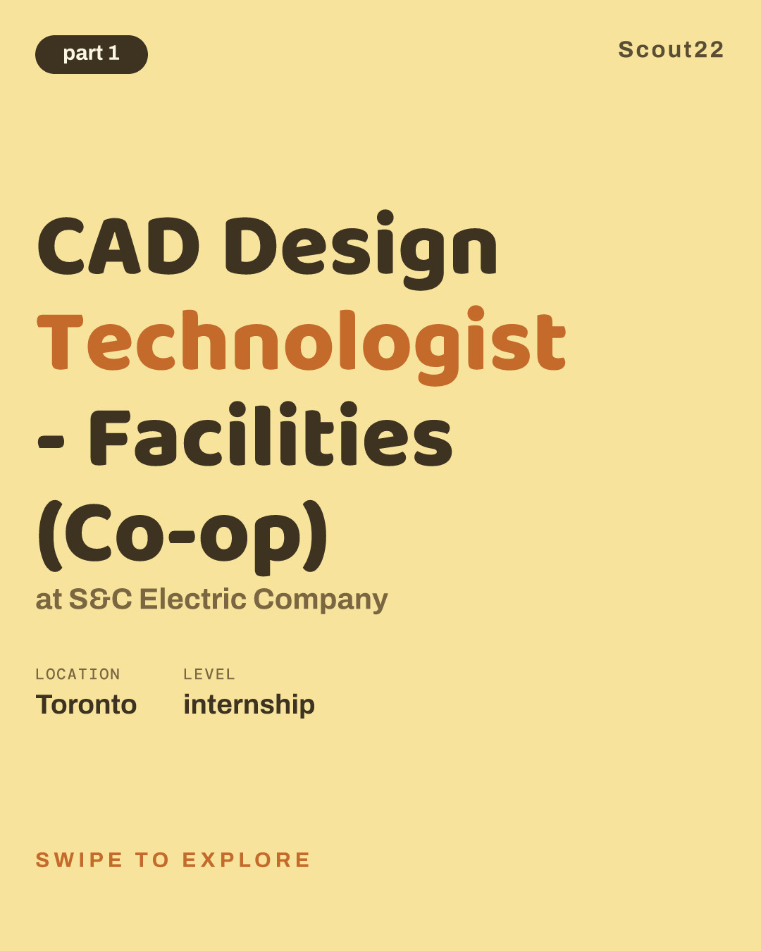 CAD Design Technologist - Facilities (Co-op) at S&C Electric Company