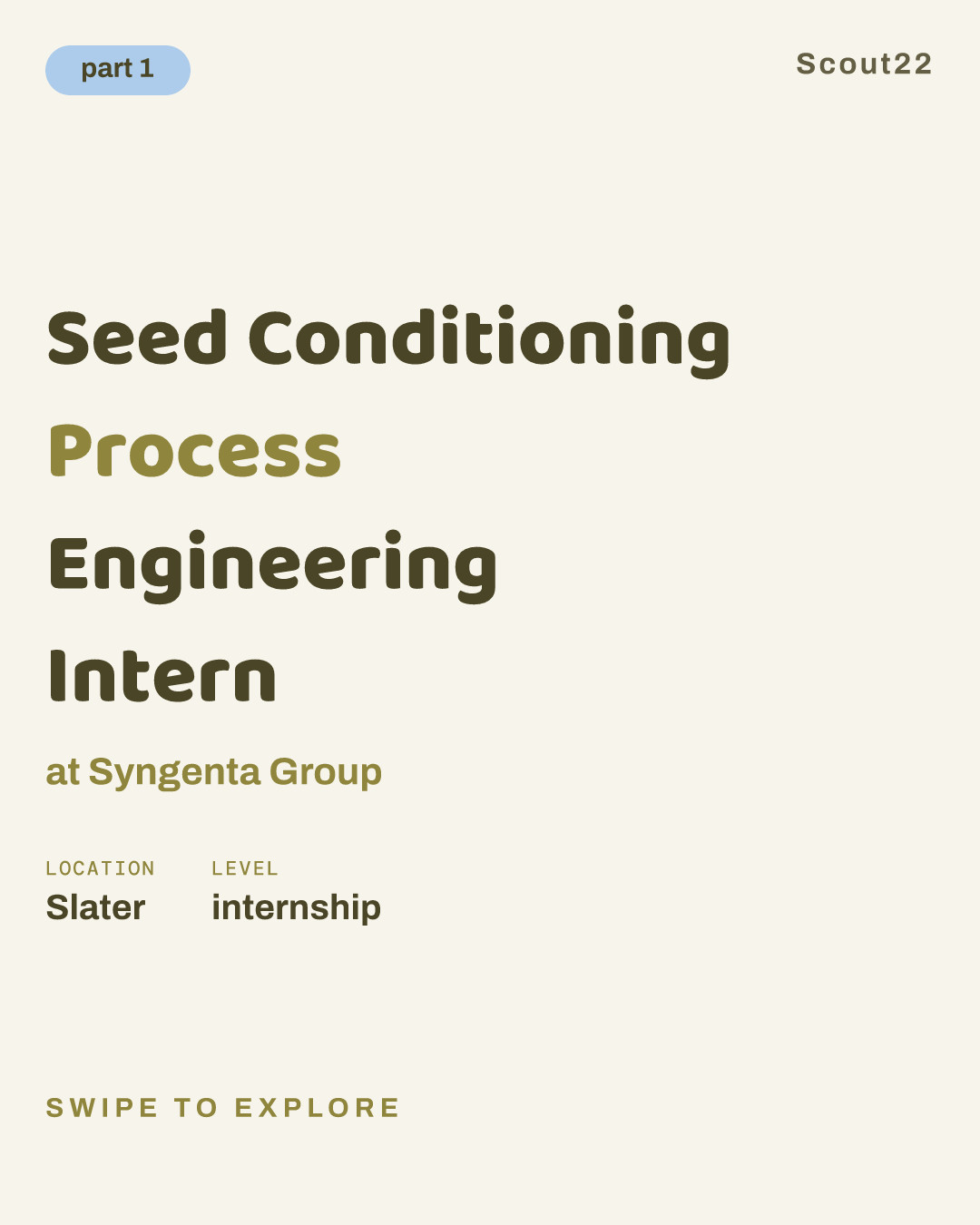 Seed Conditioning Process Engineering Intern at Syngenta Group