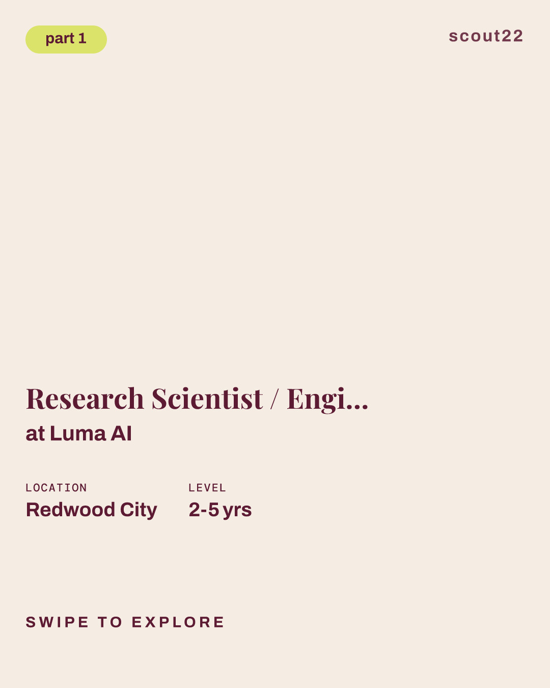 Research Scientist / Engineer - Reinforcement Learning Infrastructure at Luma AI