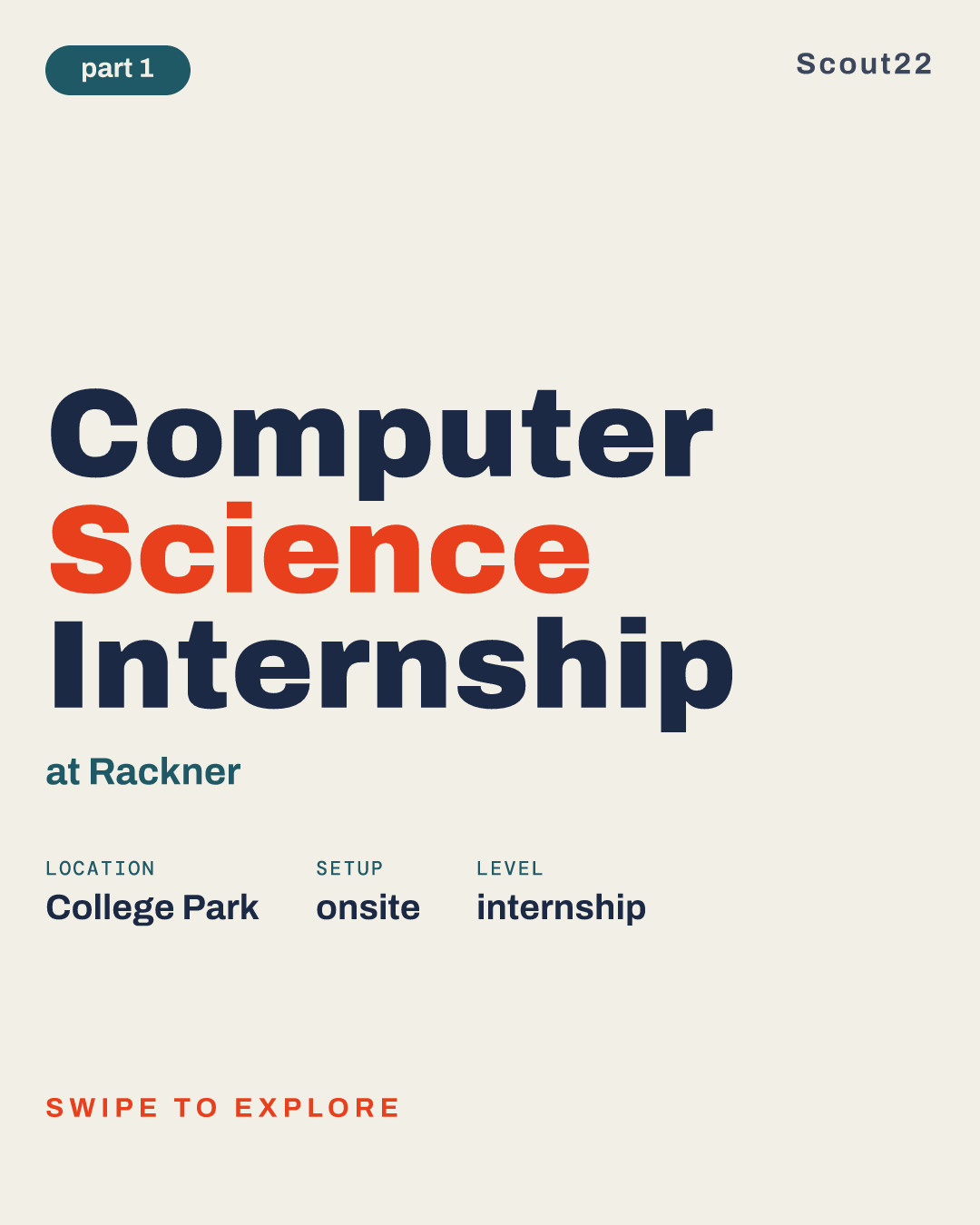 Computer Science Internship at Rackner