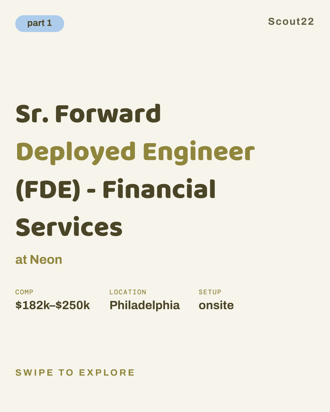 Sr. Forward Deployed Engineer (FDE) - Financial Services at Neon