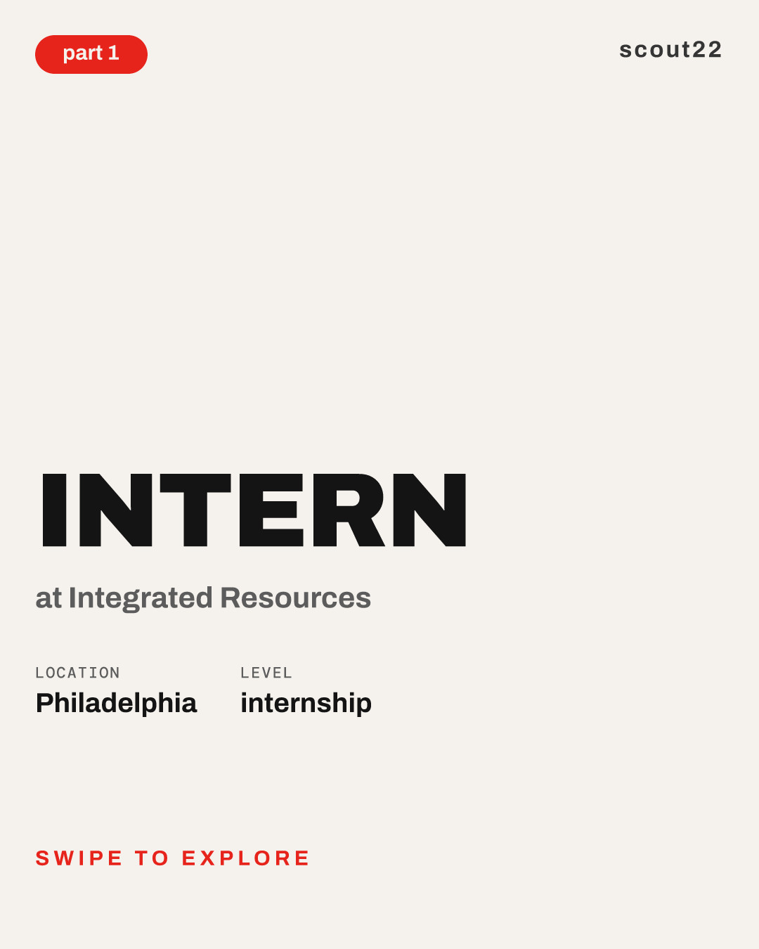 Intern at Integrated Resources