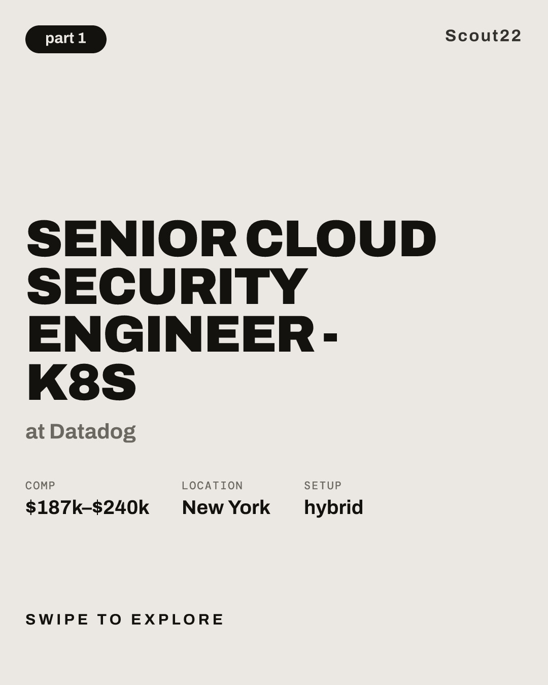 Senior Cloud Security Engineer - K8s at Datadog