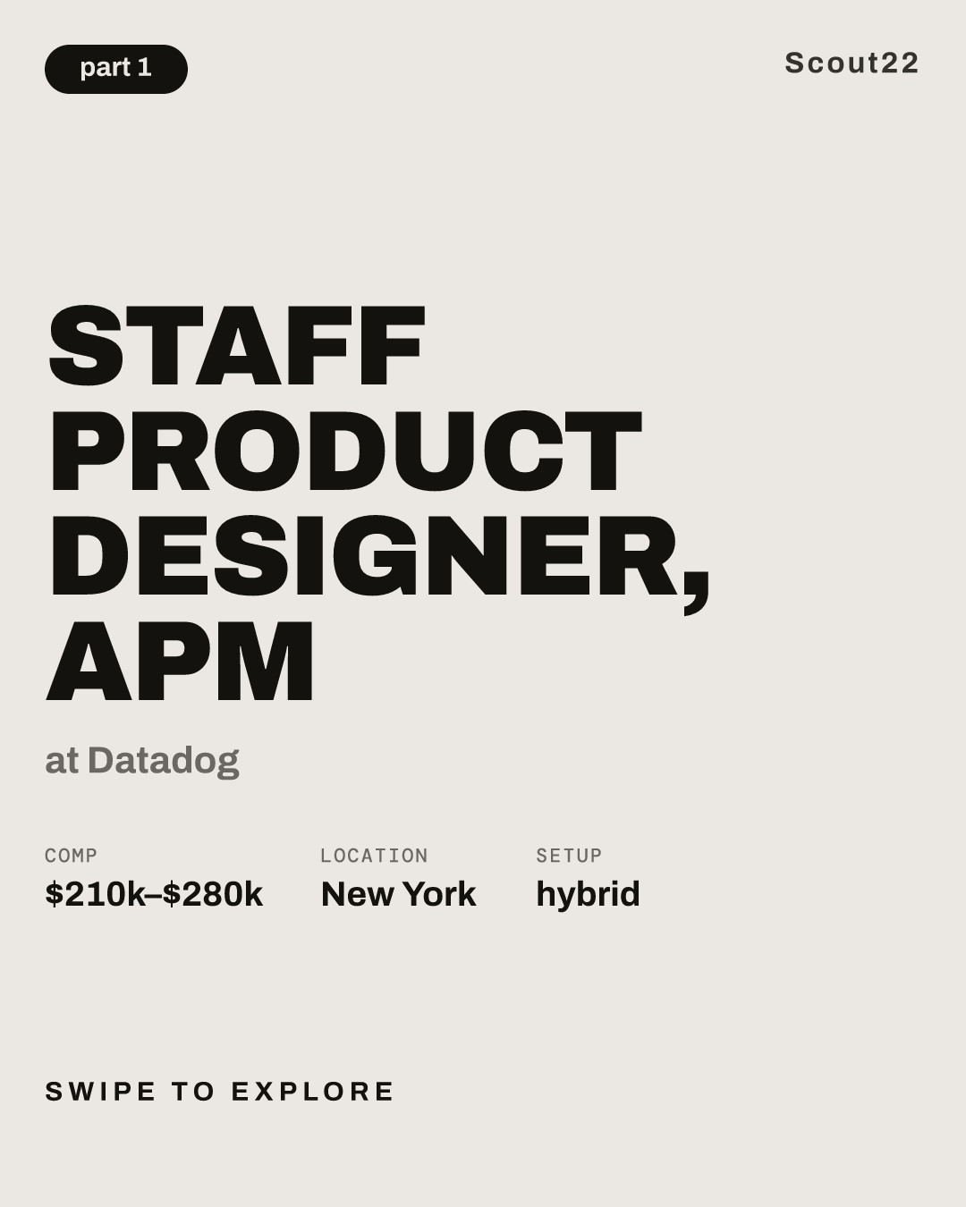 Staff Product Designer, APM at Datadog