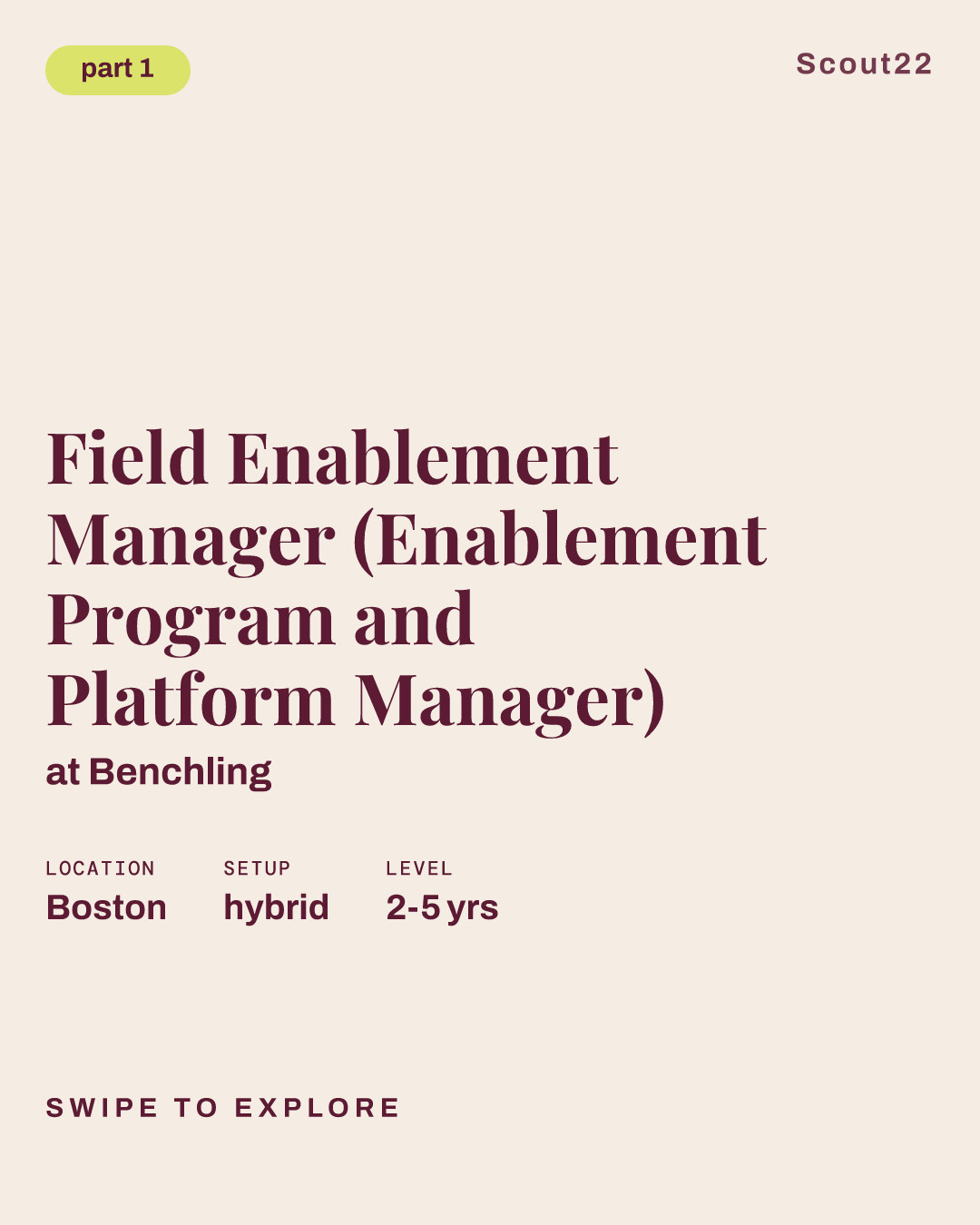 Field Enablement Manager (Enablement Program and Platform Manager) at Benchling