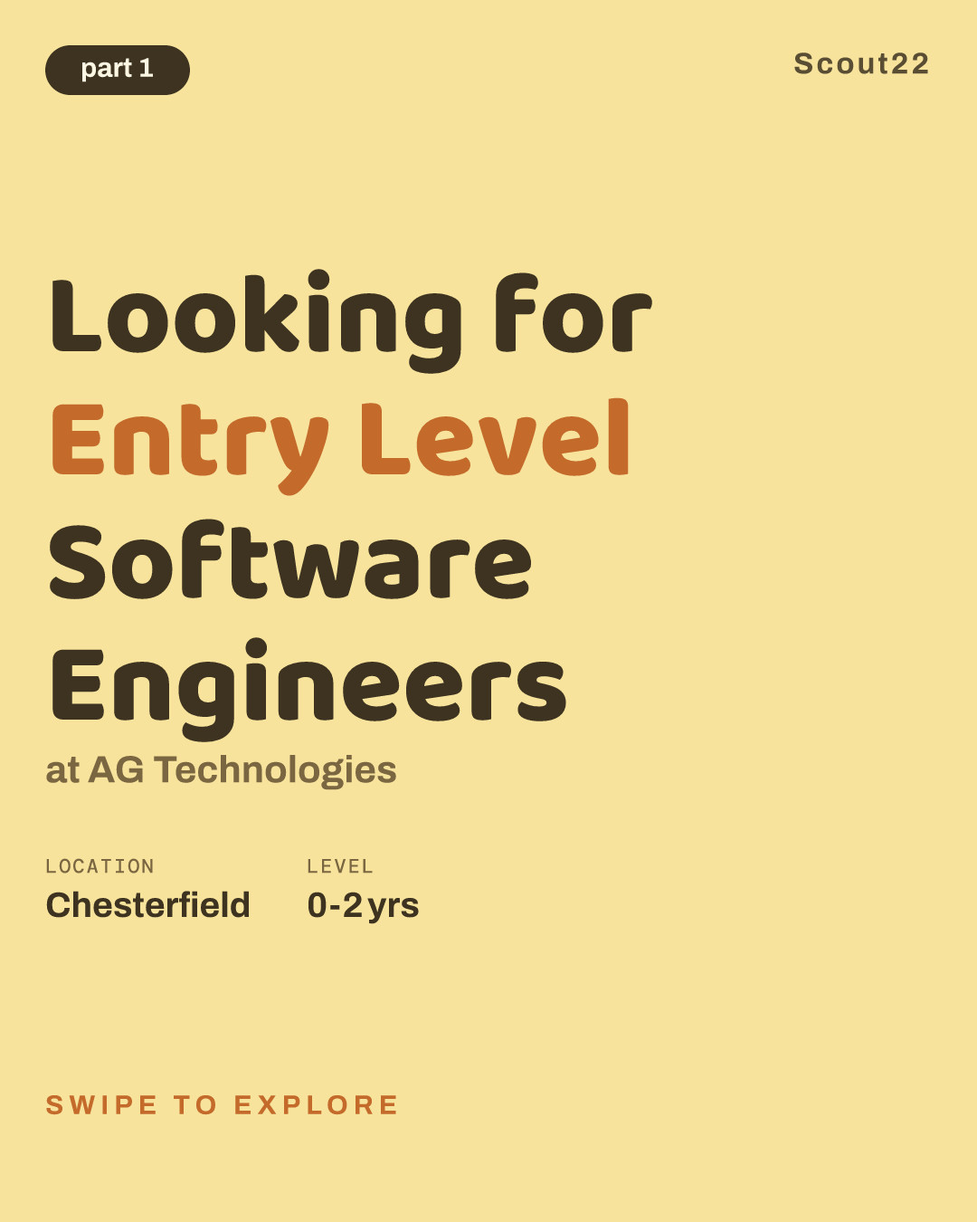 Looking for Entry Level Software Engineers at AG Technologies