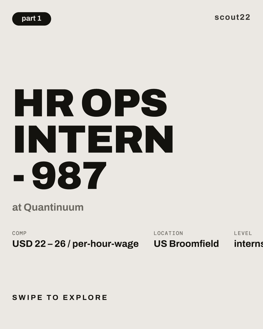 HR OPS Intern - 987 at Quantinuum