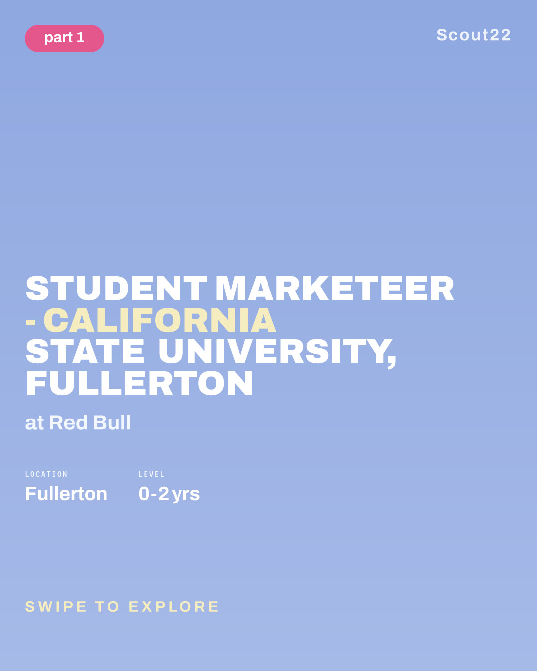 Student Marketeer - California State University, Fullerton at Red Bull
