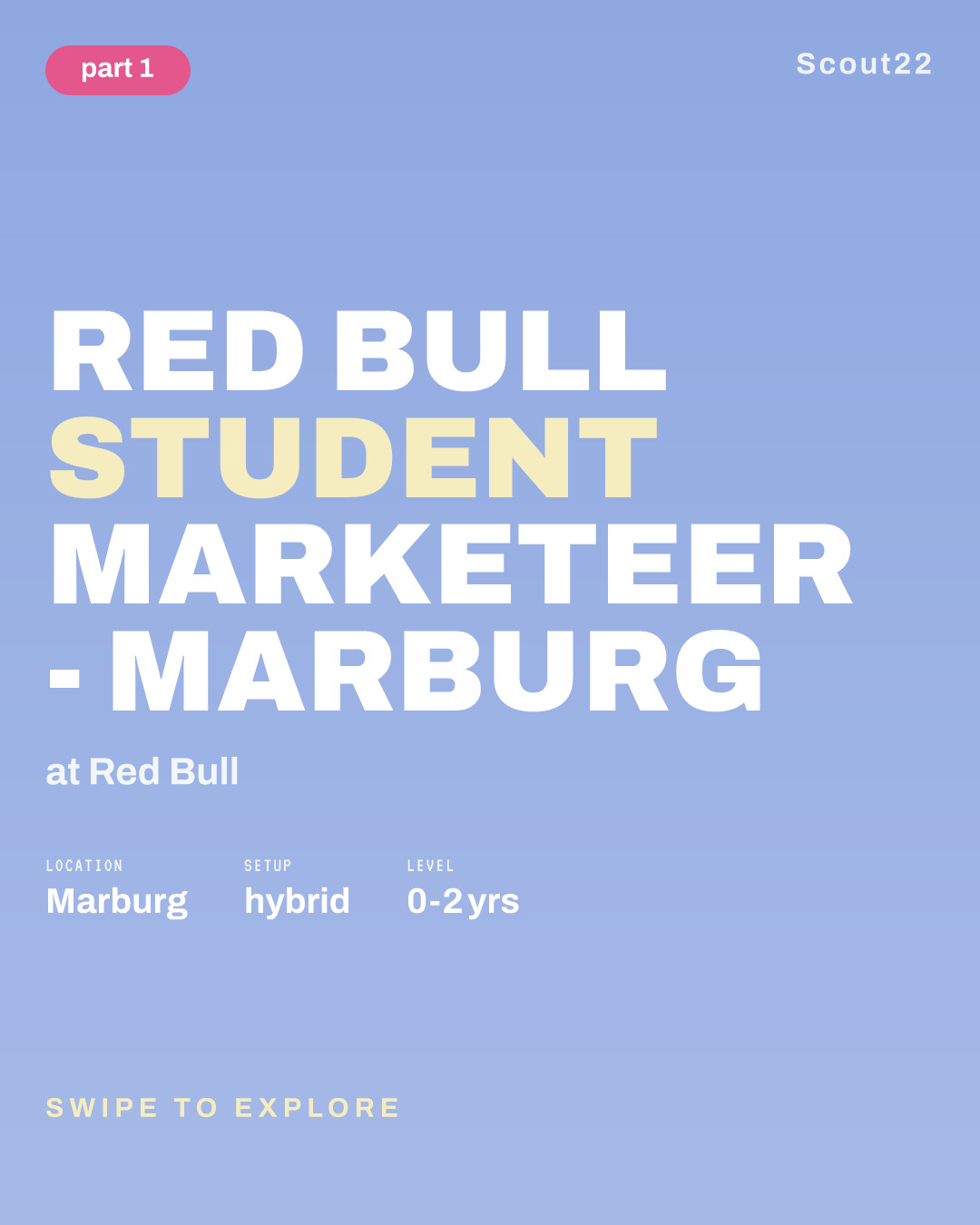 Red Bull Student Marketeer - Marburg at Red Bull