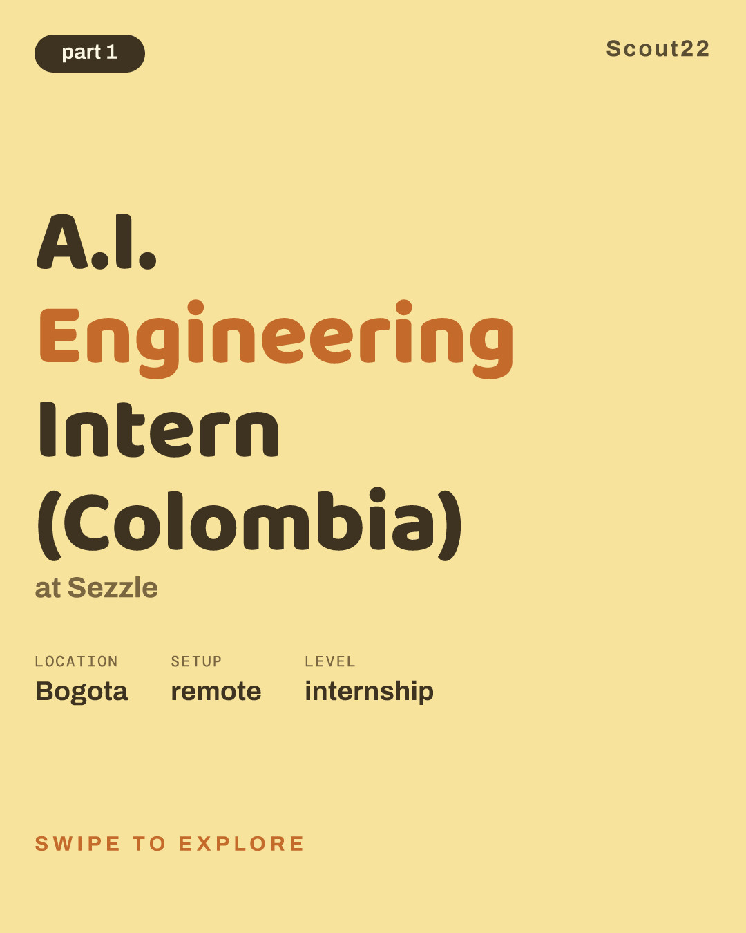A.I. Engineering Intern (Colombia) at Sezzle
