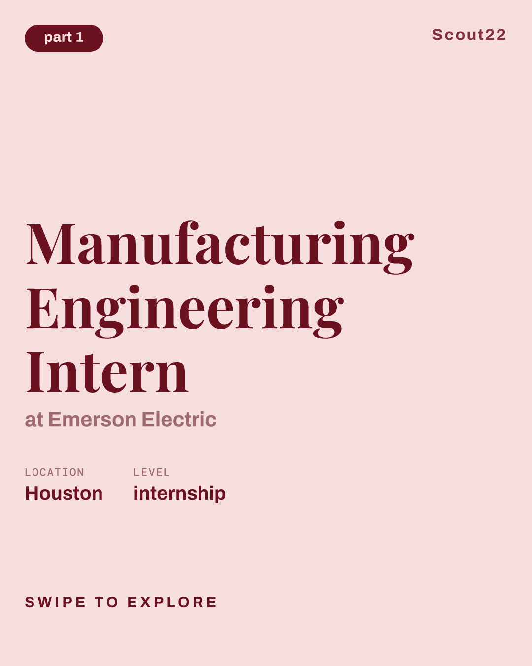 Manufacturing Engineering Intern at Emerson Electric
